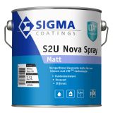 Sigma S2U Nova Spray Matt | Verspuitbare Matte Lakverf Binnen | 2,5 LTR | Wit