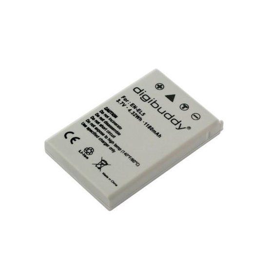 Digibuddy Camera Accu Compatibel met Nikon EN-EL5 - 1180 mAh