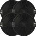 Faber Vhbw 4x Filtres à charbon actif Remplacement pour 112.0254.245 112.0067.944 pour hotte aspirante - 15 cm
