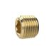 sluitschroef, RIEGLER sluitschroef, binnenzeskant, zonder band, R 1 1/4, SW 22, messing, werkdruk max. 25 bar, bedrijfstemperatuur. Maximale 150 °C.