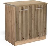 Vicco R-Line Wastafelkast – 80 cm, Artisanaal eiken