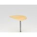 Hammerbacher Aanbouwtafel halfrond 60x80cm R serie