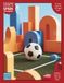 Shape & Spark Notebook: Alternating 3/4-Inch Tri-Lined and Blank Pages for Guided Handwriting Practice and Imaginative Thinking (Soccer)