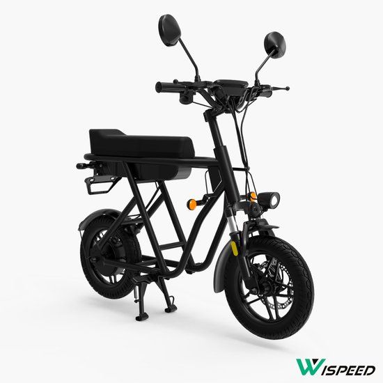 Logicom Wispeed - Wimob Scoot - Elektrische Scooter - 25 km/u - 40 km Bereik - 350W Motor - LED Display - IPX5 - Zwart