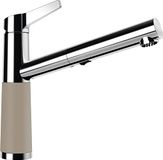 SCHOCK Keukenkraan SC-510 Twilight – bruine CRISTADUR hogedruk armatuur met uittrekbare slang