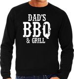 Bellatio Decorations Shoppartners Bv Dads bbq and grill barbecue sweater zwart - cadeau trui voor heren - verjaardag / vaderdag kado S