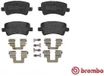 Brembo P86021 Achterste Schijfremblokkenset - Set van 4