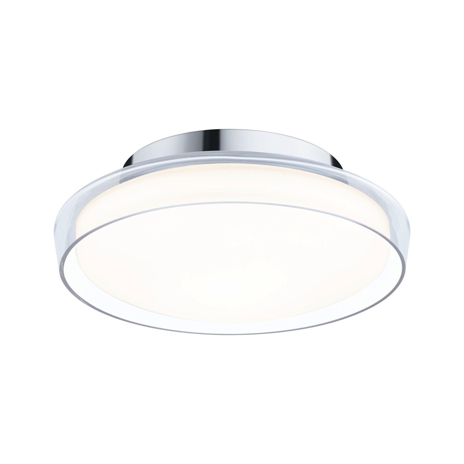 Paulmann Selection Bathroom LED-plafondlamp Luena IP44 3000K 600lm 230V 11,5W Glas/Chroom