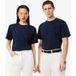 Lacoste T-shirt coupe classique col rond bleu marine, uni