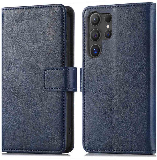 imoshion Luxe Bookcase voor de Samsung Galaxy S25 Ultra - Donkerblauw