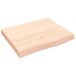 Plateau de lavabo 60x50x(2-6) cm bois massif non traité