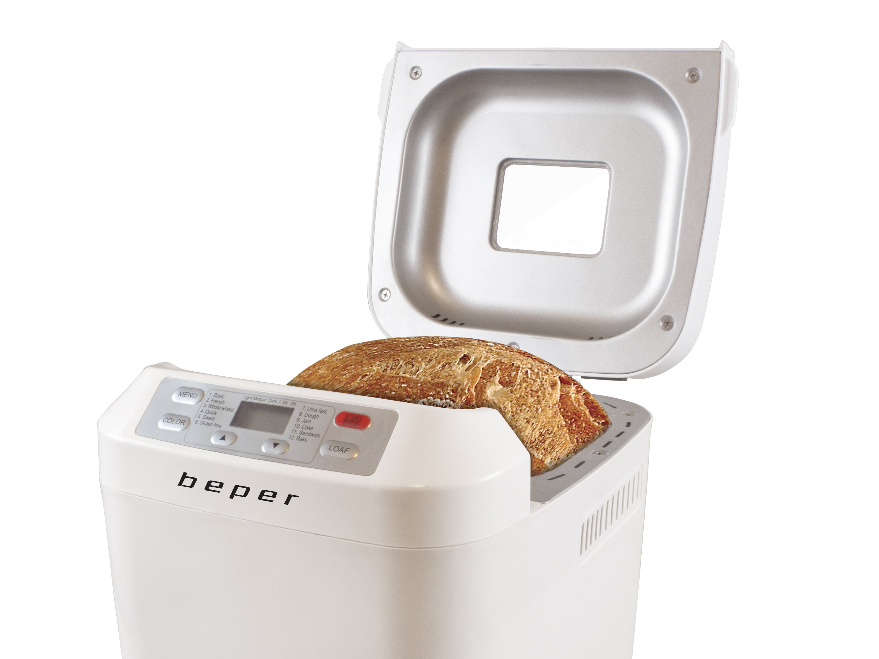 Meykey Macchina Per Il Pane Con 25 Programmi - Timer 13h, Capacità 1000g, Acciaio Inox, 550W - Foto 2