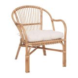 ATMOSPHERA CREATEUR D'INTERIEUR NETA fauteuil van rotan en katoen