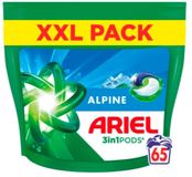 Ariel Wasmiddel 3in1 Pods Alpine 65 stuks