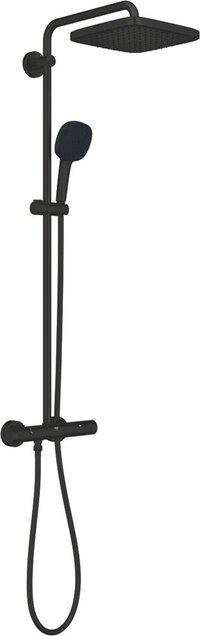 GROHE Vitalio Comfort 250 Regendoucheset - Mat Zwart - 3 Straalsoorten - Hoogte Verstelbaar