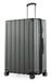 Hauptstadtkoffer Q-Damm 3-delige kofferset S M L cabine 54 cm medium 68 cm groot 78 cm TSA harde schaal ABS, GRAPHITE, Koffer
