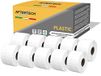 Aftertech 10 x 11356P 41 x 89 mm rollen waterdichte kunststof etiketten compatibel (300 etiketten/rol = 3000 totaal) voor Dymo LabelWriter 10 x 11356PLA