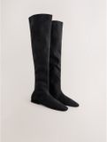 Next - Dames - Forever Comfort® platte soklaarzen tot over de knie - Zwart