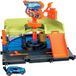 Hot Wheels City Centrum Express Autowasstraat, speelset met 1 Hot Wheels auto, kan aan andere sets en banen worden gekoppeld, cadeau voor kinderen van 4-8 jaar, HDR27