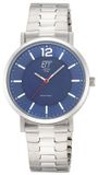 ETT EGS-12160-31M montre homme, énergie solaire, acier/bleu
