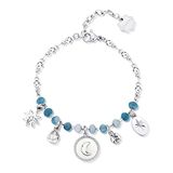 Brosway Damesarmband van staal en kristallen/natuurstenen met maansymbool | Collectie Chakra - BHKB133