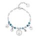 Brosway Damesarmband van staal en kristallen/natuurstenen met maansymbool | Collectie Chakra - BHKB133