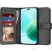 Techsuit Hoesje geschikt voor HONOR 400 Lite - Diary Book Wallet Case - Zwart