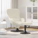 vidaXL Egg chair met voetsteun crème fluweel