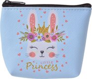 Juleeze Portemonnee - Ritsportemonnee - Blauw - Polyester - 8 cm