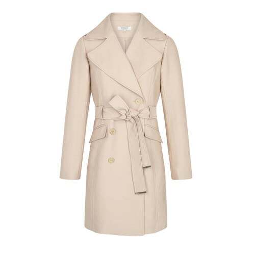 Morgan Morgan trenchcoat jas met ceintuur beige