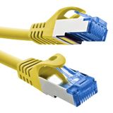 InLine Patchkabel, Cat.6A, S/FTP, TPE (LSZH), CCA, geel, 0,5m