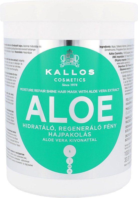 Kallos Aloe Vera Moisture Repair Shine Hair Mask - 1000ml