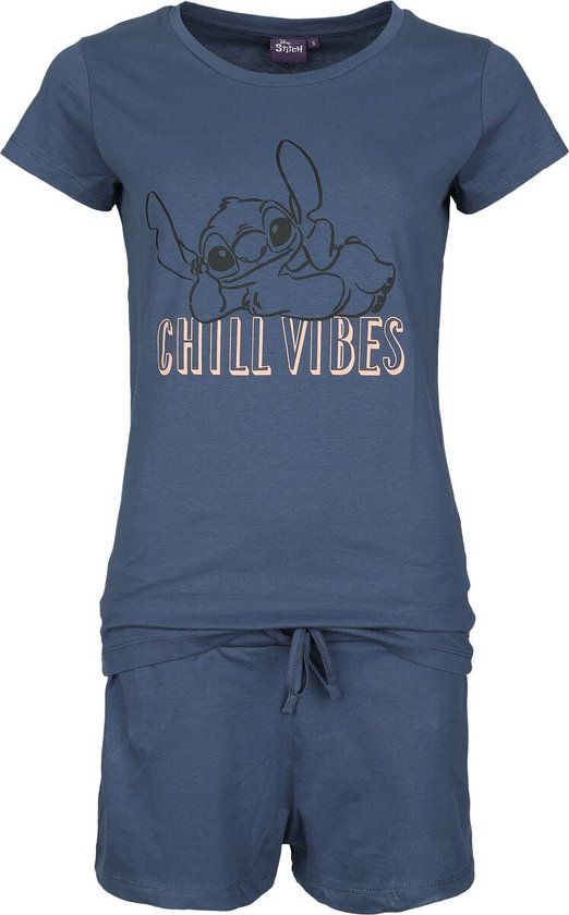 Lilo & Stitch Chill Vibes Pyjama blauw Katoen - Vrouwen - S