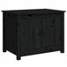 vidaXL salontafel 71x49x55 cm massief grenenhout zwart