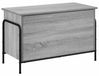 Boîte de rangement Gris Sonoma 80 x 40 x 49,5 cm Bois transformé