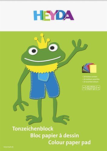 Heyda 2047123 tekenblok - A3 - 10 vellen - 10 kleuren