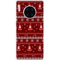1001 coques Huawei Bedrukt siliconen hoesje compatibel met Huawei Mate 30 Pro pull de noel santa