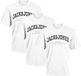 Jack & Jones Heren t-shirt 3 pack Caleb Varsity Wit S