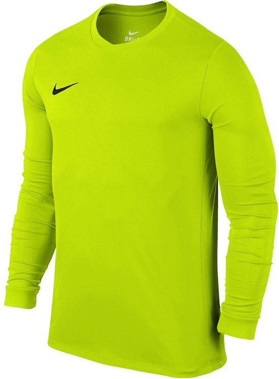 Nike Park VII LS Sportshirt Jongens - Lime Groen - Maat M