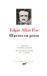 Oeuvres Bol ISBN Oeuvres En Prose Fictie Frans Paperback Edgar Allan Poe
