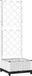 vidaXL Plantenbak met latwerk - Wit - Polypropeen - 40x40x121,5 cm