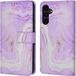 iMoshion Book Case for Samsung Galaxy A54 - Purple Marble - with Card Holder