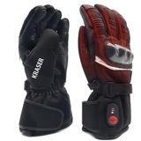 KRASER KRGS28-XL Verwarmde motorhandschoenen Ski Snow, Elektrisch Thermisch 2200mAh Lithium 7,4 V Verwarming Warme handen Winterbescherming Isolatie Waterdicht Oplaadbare batterijen, Unisex Maat XL