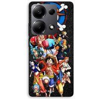 Maniacase Coque Pour Xiaomi Redmi Note 13 Pro 4G One piece Monkey Luffy équipage anime manga