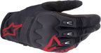 Alpinestars Techdura Handschoenen Vuurrood Zwart Maat S
