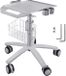 Shanghai Sishun Technology Co., Ltd Chariot médical, 109 cm de hauteur, 48,5 cm de longueur, 42,5 cm de largeur, blanc, argent, acier