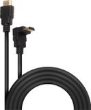 ELECTROVISION HDMI kabel 1.4 recht naar hoek - 1 meter