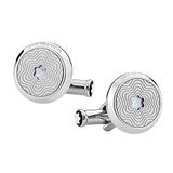 Montblanc Manchetknopen Cufflinks Star Steel MOP 123808 Merk