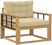 vidaXL - Buiten - Midden - Sofa - Polyester - Wit
