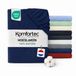 Komfortec Jersey Stretch Hoeslaken 200x200 cm - 23cm Matrasdikte - Rondom Elastiek - 100% Katoen - Blauw